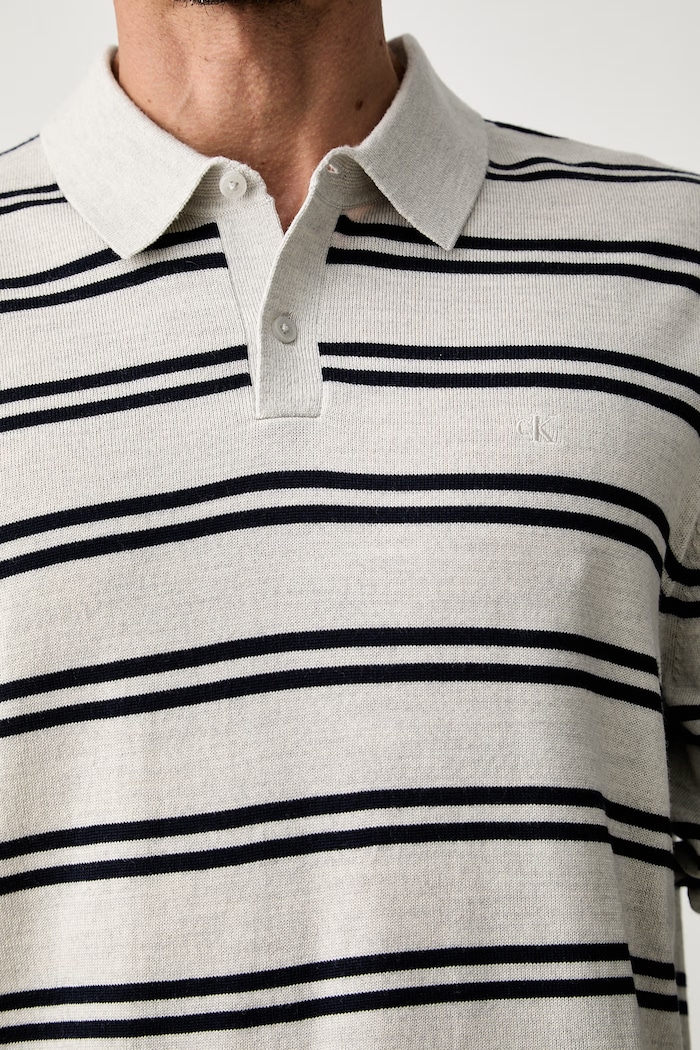 Calvin Klein sweter męski wełniany LV04LH301G szary