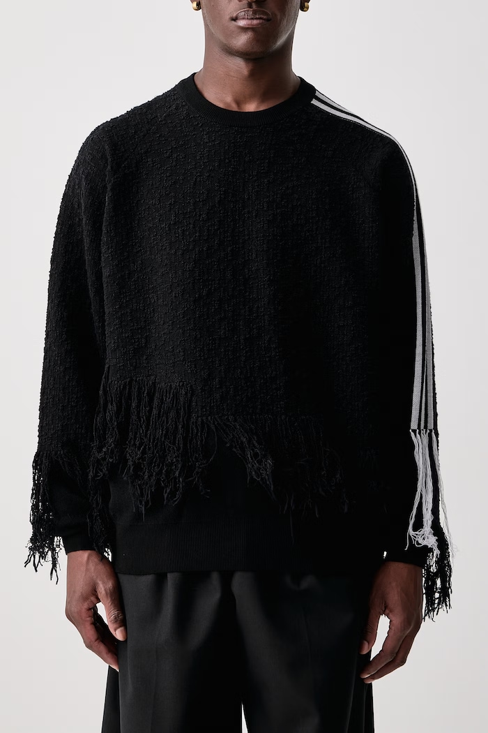 Y-3 KNIT 3S SWEAT sweter wełniany męski KR1124