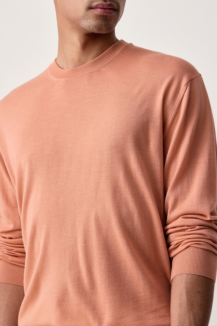 Sweter męski wełniany Paul&Shark 99311034 pomarańczowy