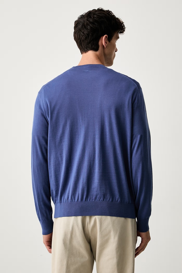 Odzież Paul&Shark sweter męski wełniany 99311034 niebieski