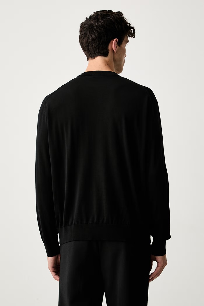 Odzież Paul&Shark sweter męski wełniany 99311034 czarny