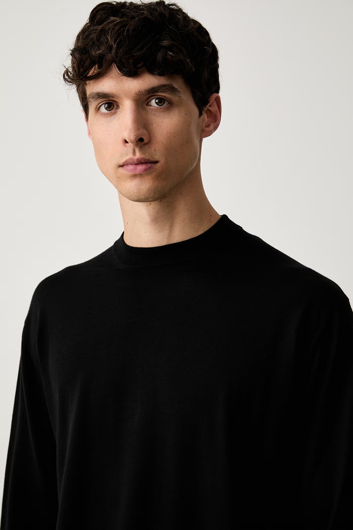 Paul&Shark sweter męski wełniany czarny 99311034