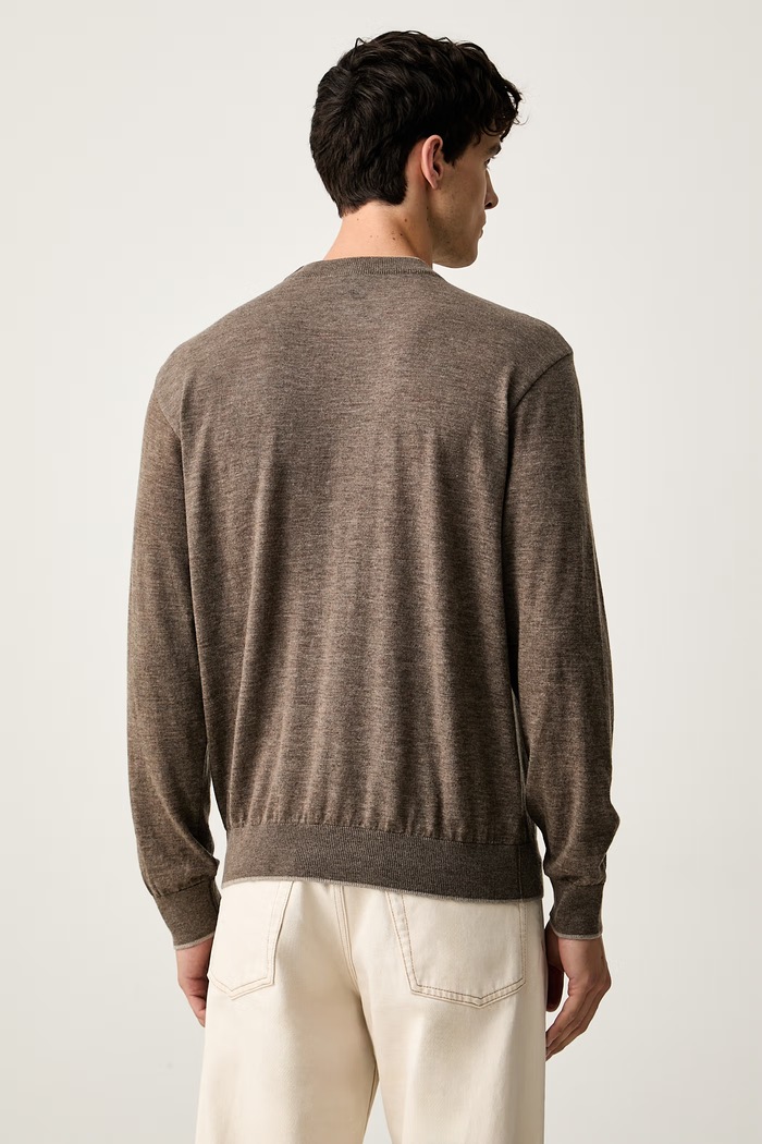 Odzież Paul&Shark sweter męski wełniany 16311011 brązowy