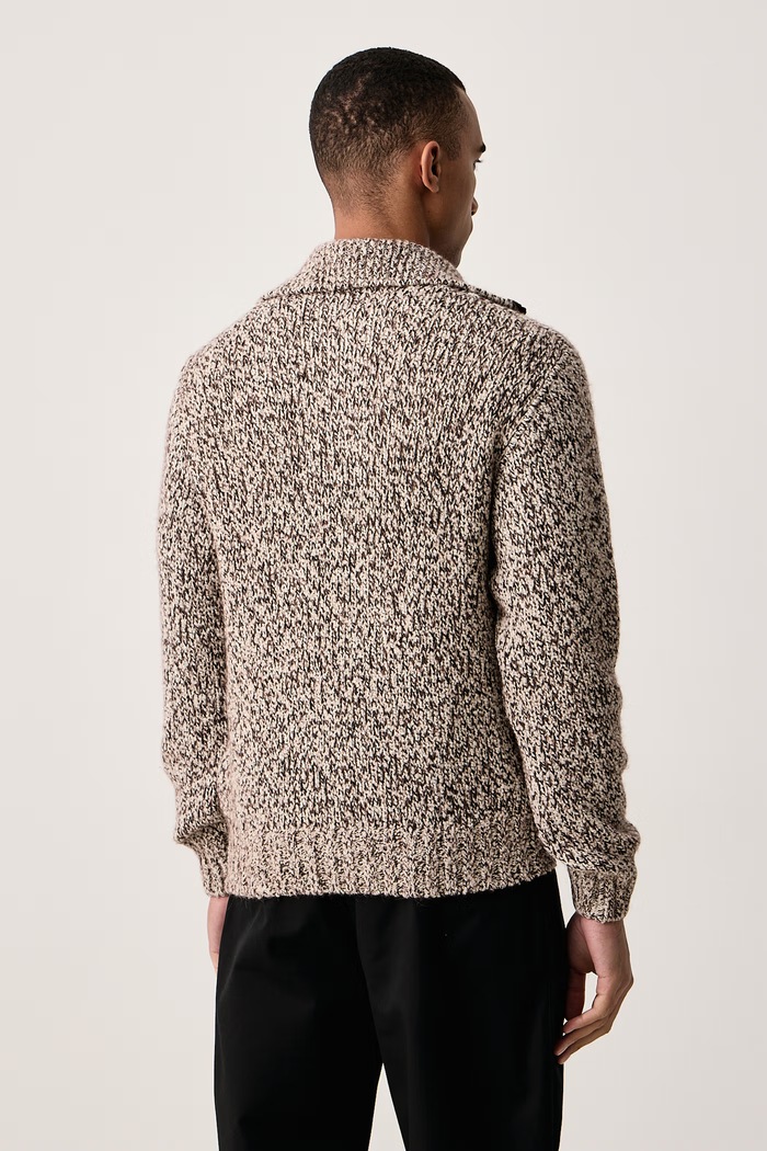 Odzież Paul&Shark Sweter męski z wełną 15311183 beżowy