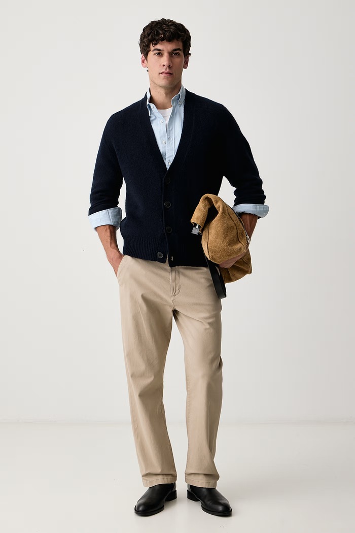 United Colors of Benetton Жилетка мъжка с добавена вълна 1OK9U6020 тъмносин AW26