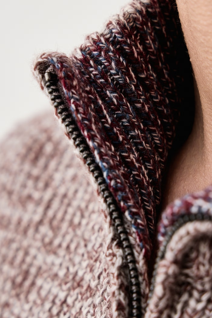 Пуловер със закопчаване мъжки с вълна United Colors of Benetton бежов 1WGTU501H