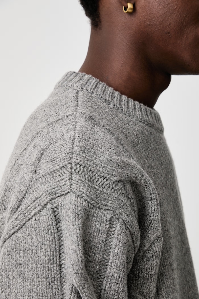 Axel Arigato Beam Cable-Knit sweter z wełną damski A4005002