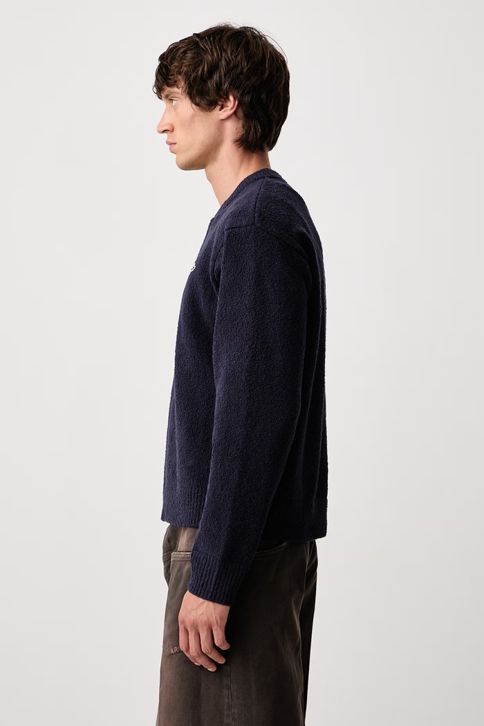 Tag sweter męski z bawełną Axel Arigato A4162002 granatowy
