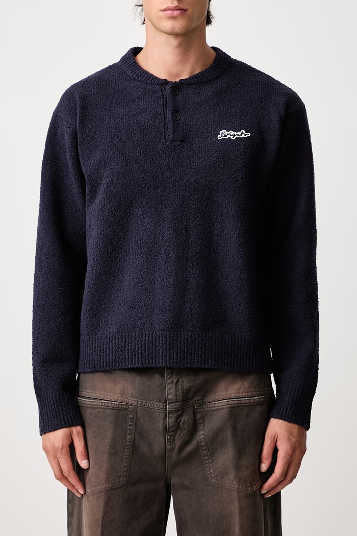 Tag sweter męski z bawełną Axel Arigato granatowy A4162002