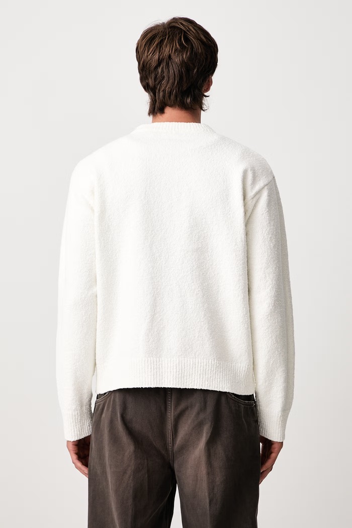 Odzież Axel Arigato Tag sweter męski z bawełną A4162001 beżowy