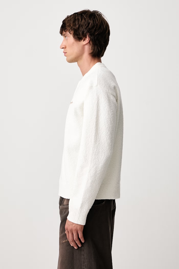 Tag sweter męski z bawełną Axel Arigato A4162001 beżowy