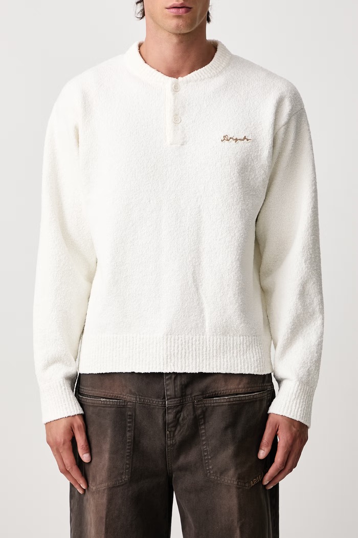 Tag sweter męski z bawełną Axel Arigato beżowy A4162001