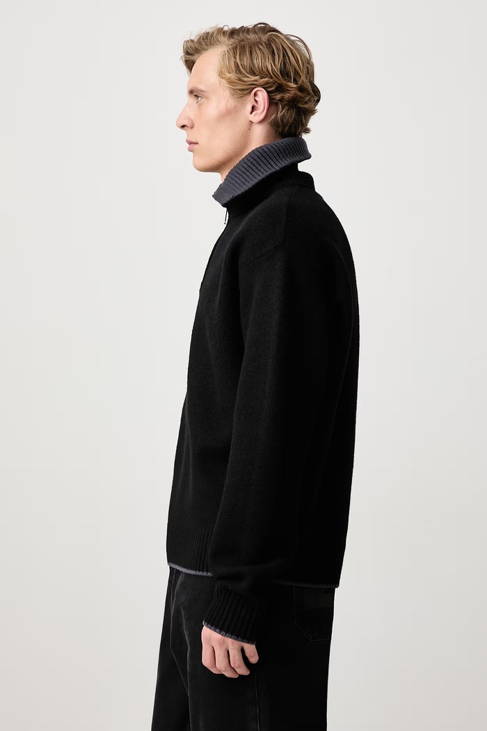 Sweter wełniany męski Axel Arigato A4140001 czarny