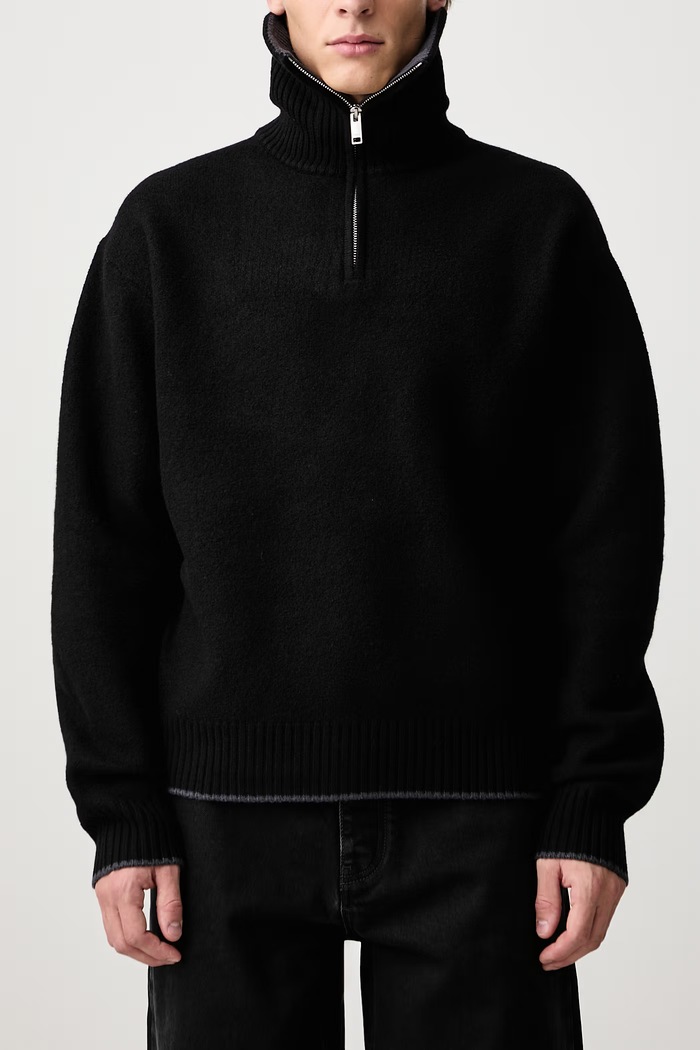 Sweter wełniany męski Axel Arigato czarny A4140001