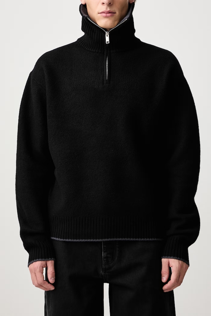 Sweter wełniany męski Axel Arigato czarny A4140001