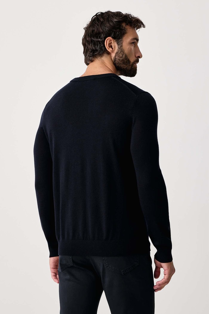 Odzież Trussardi Sweter męski wełniany M1508000210N granatowy