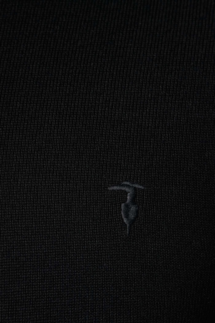 Sweter męski wełniany Trussardi czarny M1508000210N