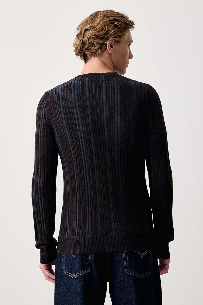 Odzież Trussardi Sweter męski wełniany M0098000107N granatowy