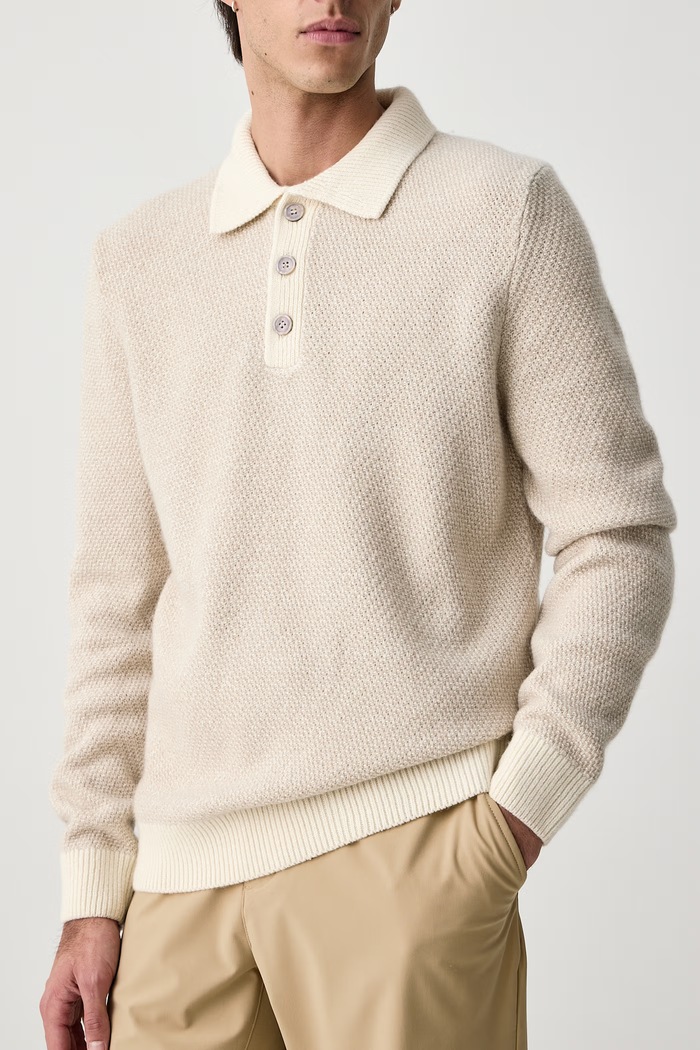 Odzież Joop! Sweter męski z wełną 30104713 beżowy