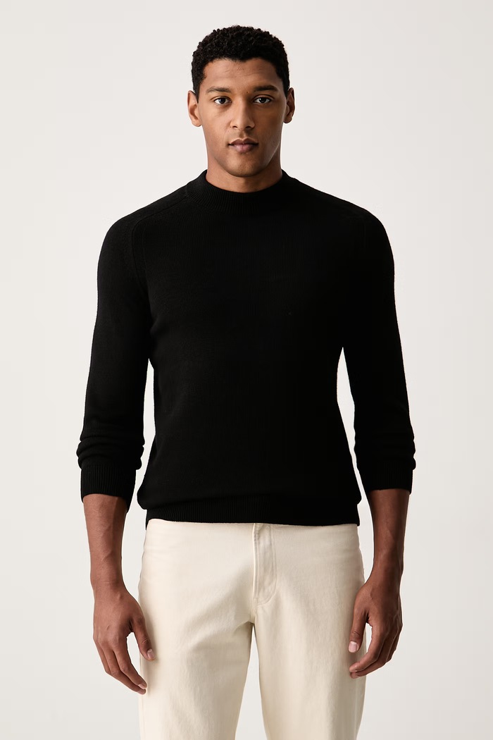 Joop! sweter męski z wełną czarny 30104710
