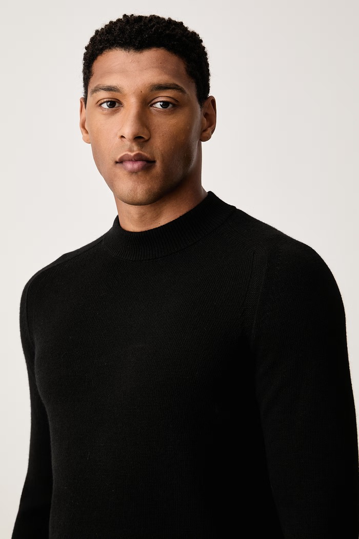 Joop! sweter męski z wełną czarny 30104710