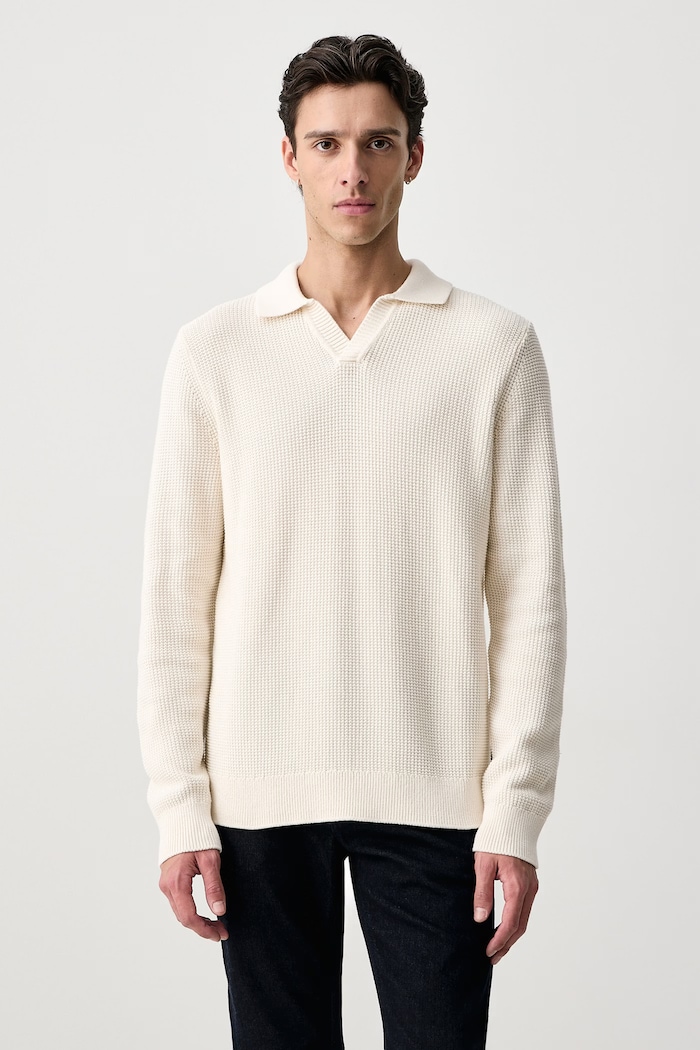 Joop! Sweter męski bawełniany beżowy 30104708