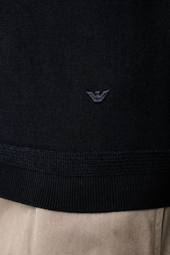 Emporio Armani sweter męski wełniany granatowy EM006224.AF27805