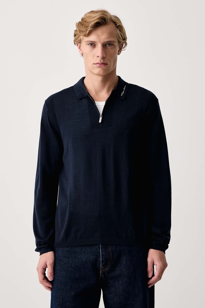 Emporio Armani Sweter męski wełniany granatowy EM006293.AF29815