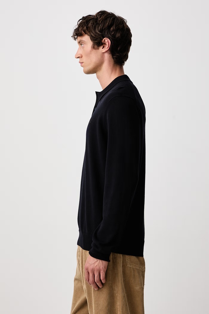 Sweter męski z wełną Fred Perry K4535.421 granatowy