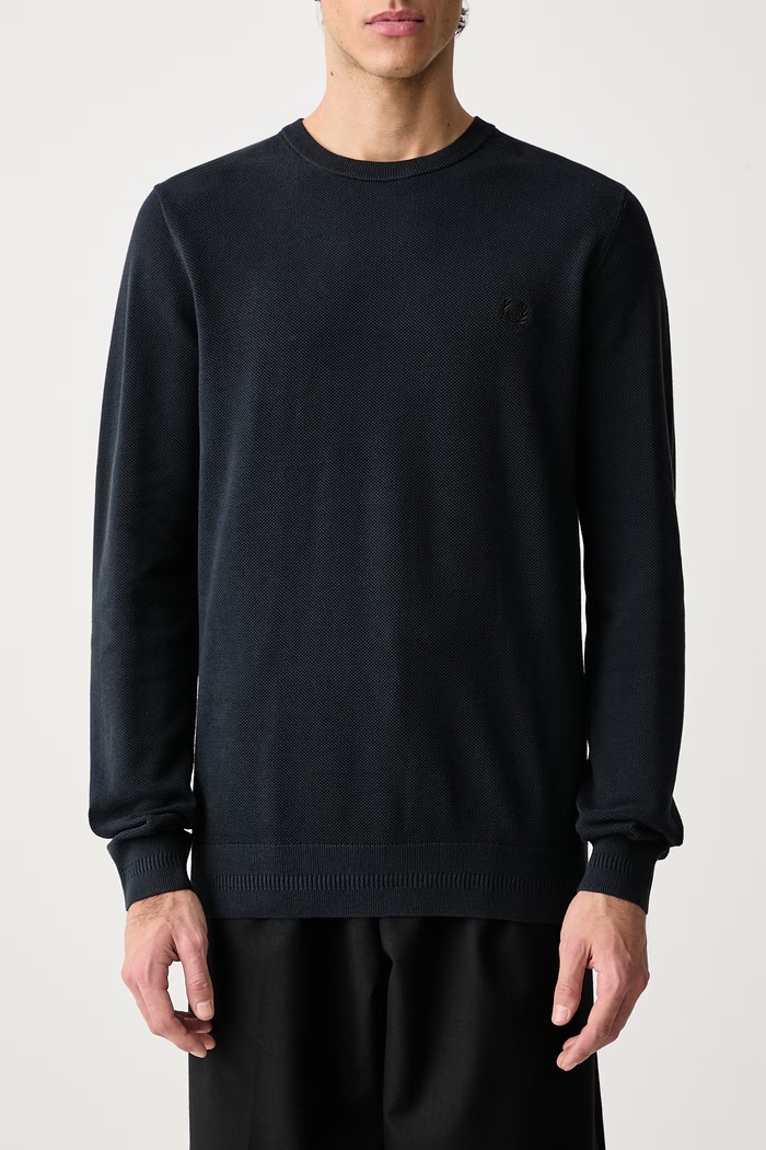 Sweter męski bawełniany Fred Perry granatowy K1309.421