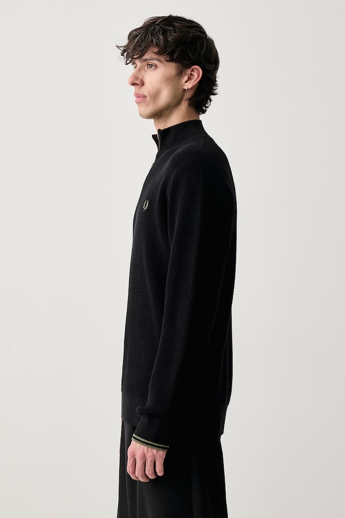 Sweter męski bawełniany Fred Perry K8557.198 czarny