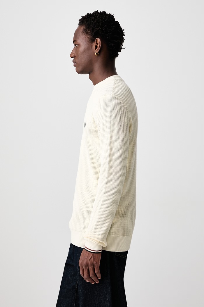 Sweter męski bawełniany Fred Perry K6507.170 beżowy