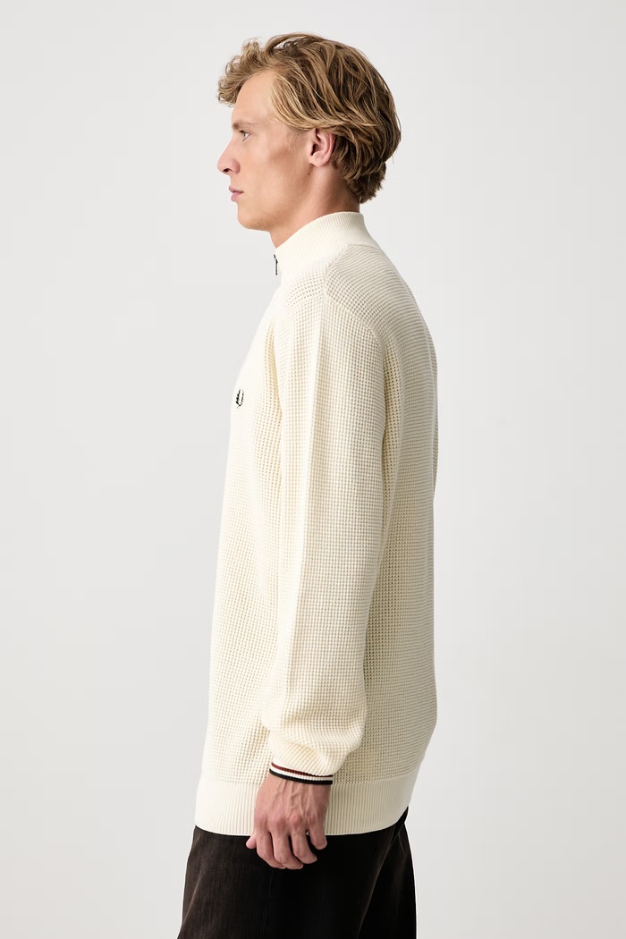 Sweter męski bawełniany Fred Perry K8557.170 beżowy