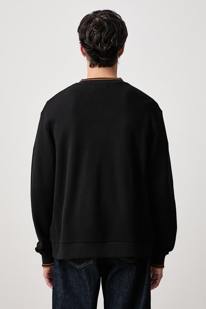 Odzież Fred Perry Kardigan bawełniany męski M3449.102 czarny