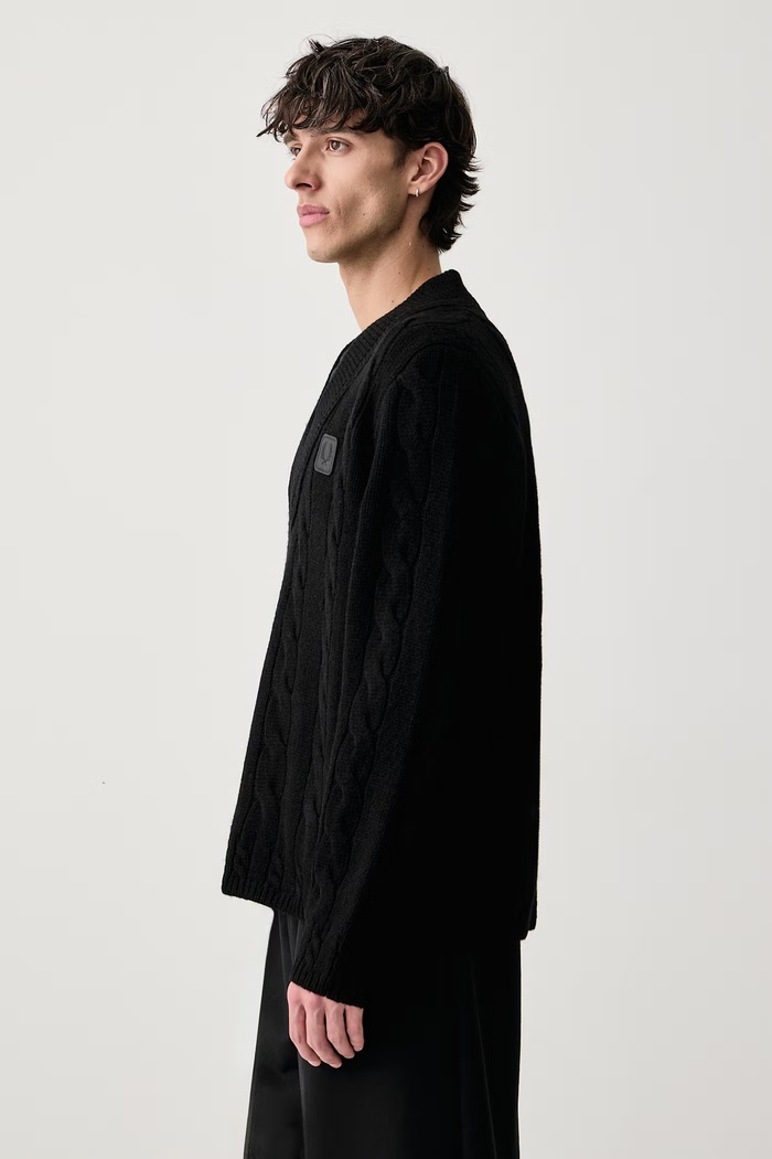Sweter męski wełniany Fred Perry K3342.102 czarny