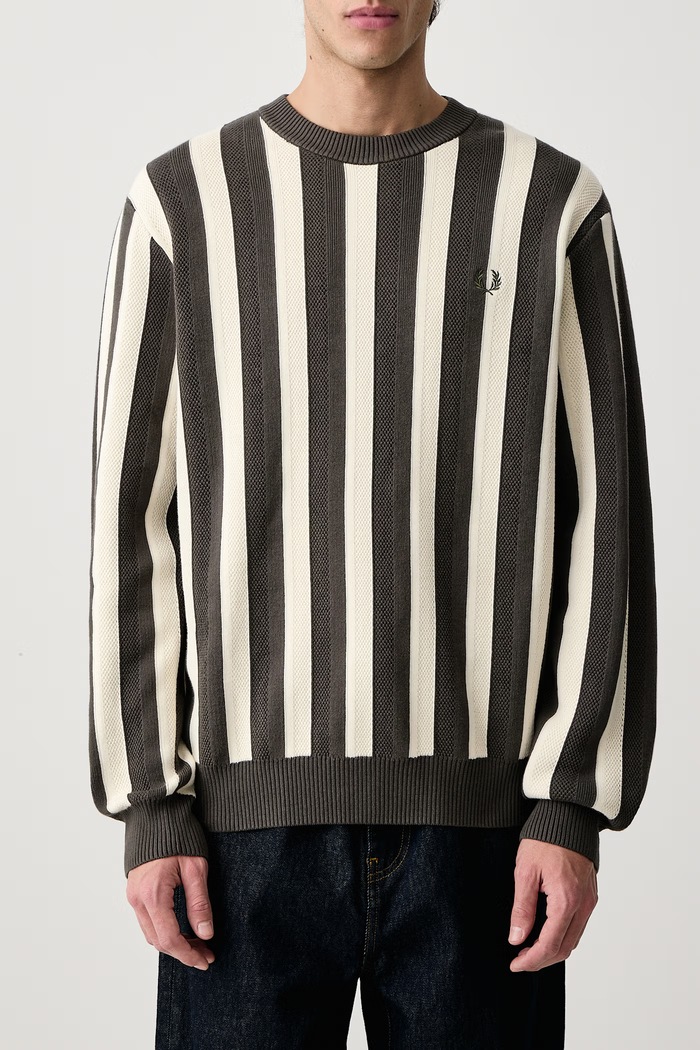 Sweter męski bawełniany Fred Perry zielony K3318.638