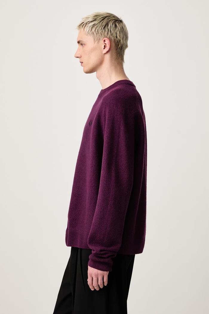 Sweter męski wełniany Fred Perry K3303.37C fioletowy