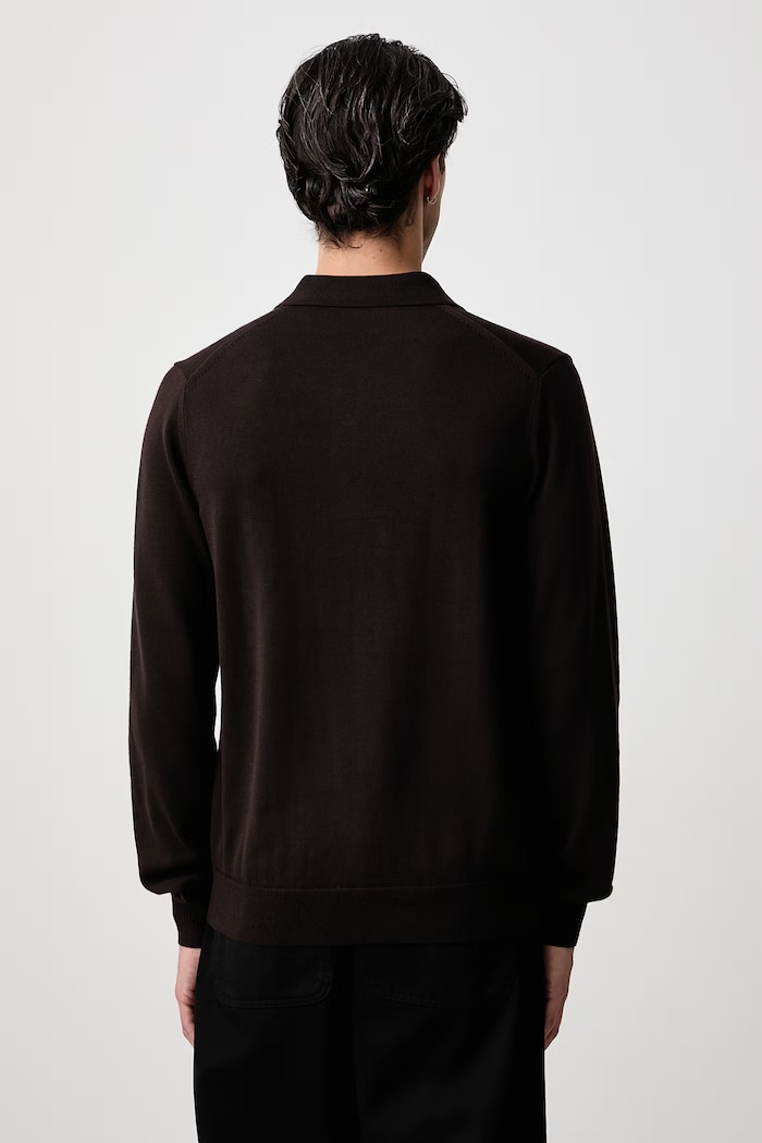 Odzież Fred Perry Sweter męski z wełną K4535.33C brązowy