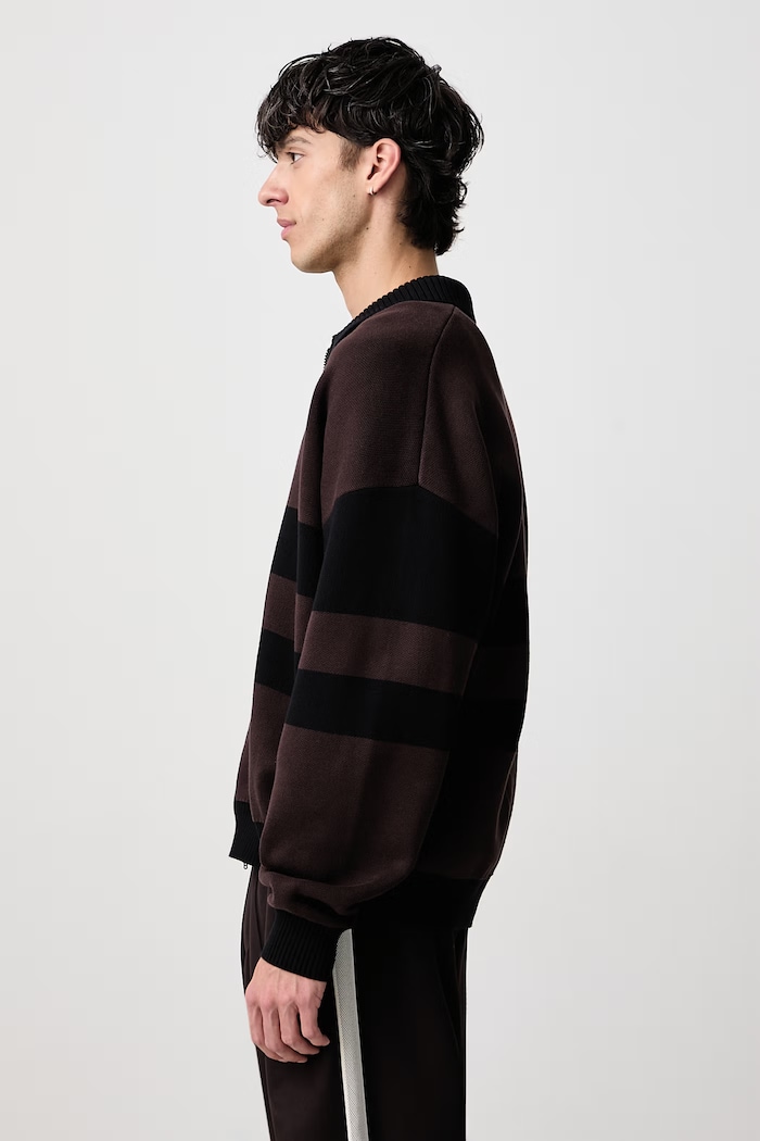 Kardigan bawełniany męski Fred Perry K3315.33C brązowy
