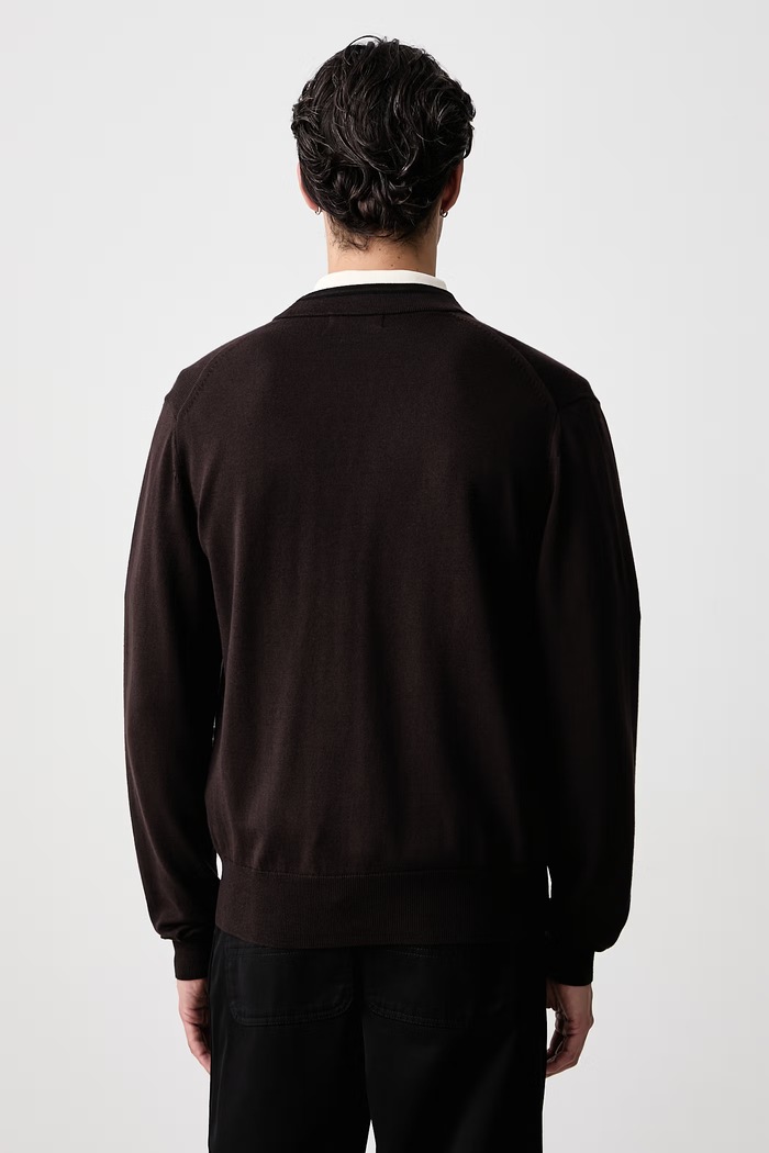 Odzież Fred Perry Kardigan męski z wełną K3300.33C brązowy
