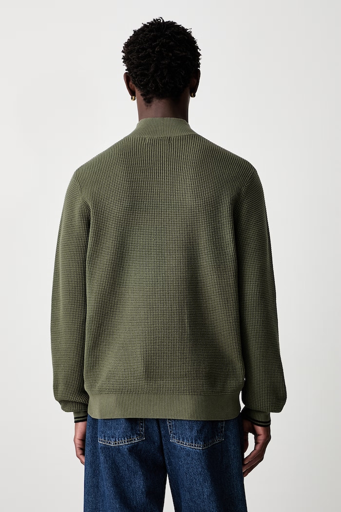 Odzież Fred Perry Sweter męski z bawełną K8557.X21 zielony