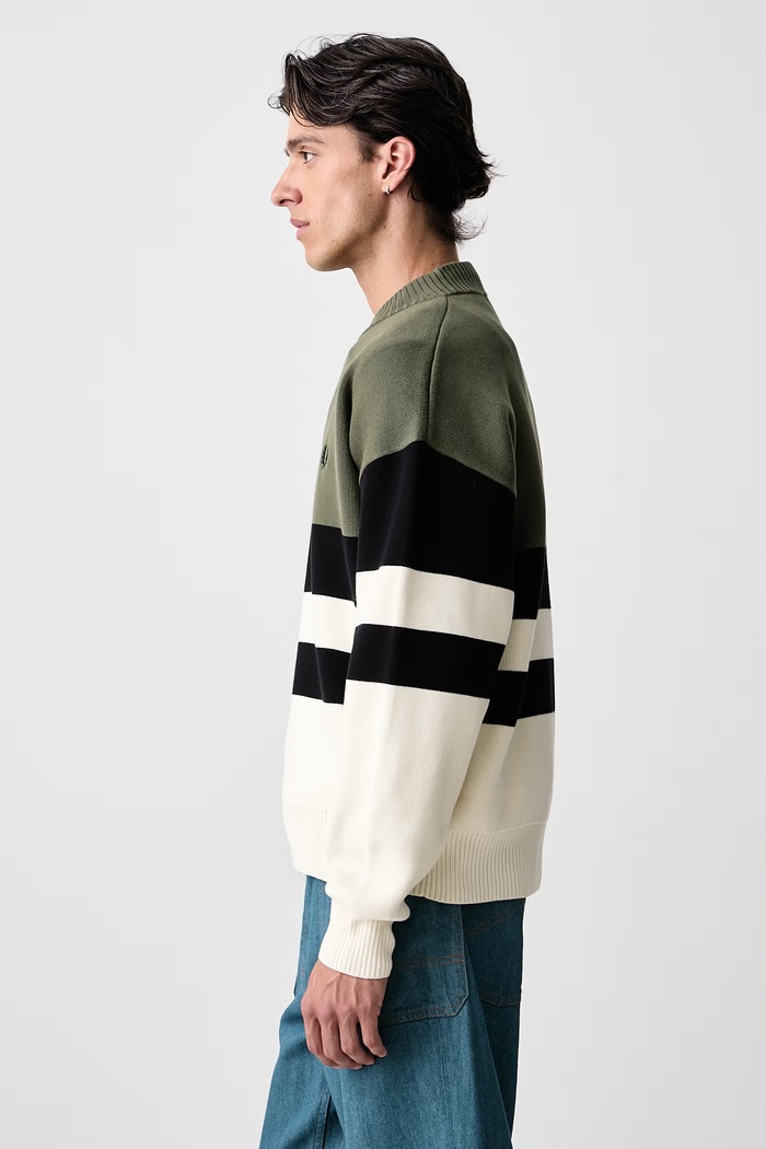 Sweter męski bawełniany Fred Perry K3316.X21 zielony