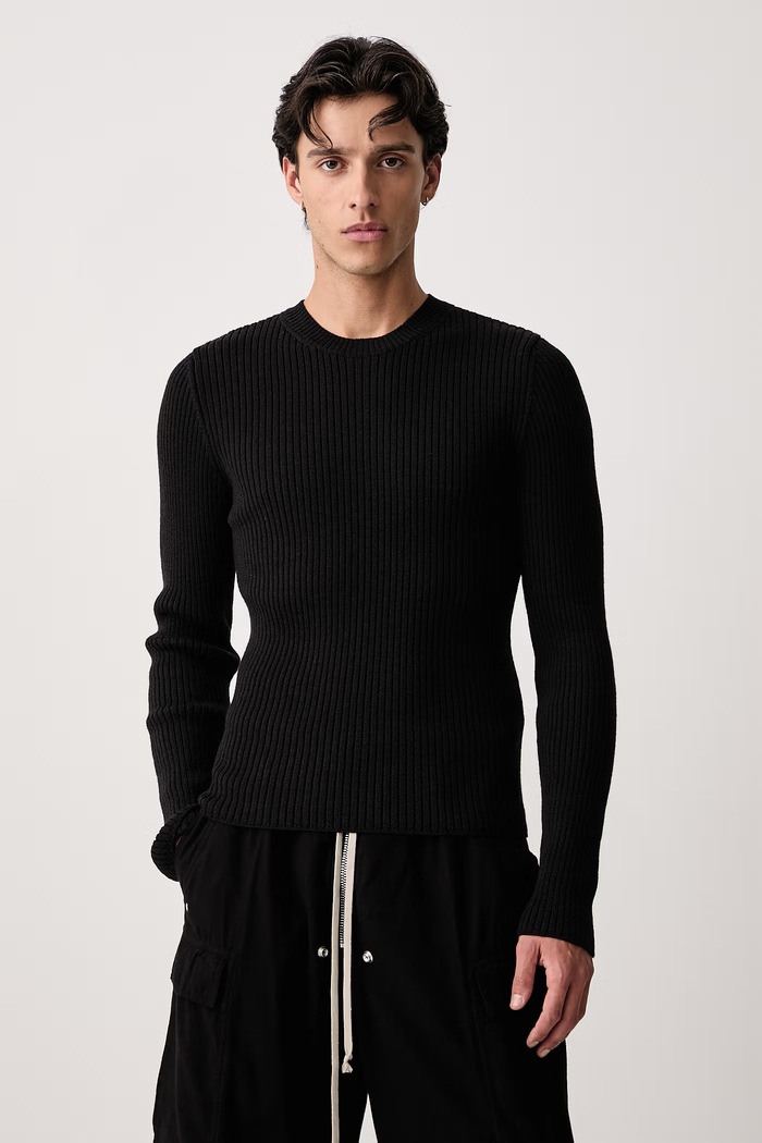 Our Legacy Sweter wełniany męski czarny M4263CB