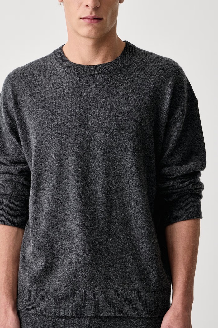 Sweter męski wełniany MARKO Zadig&Voltaire KMSW01879 szary