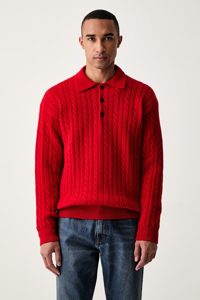 MSGM pulover za muškarce od merino vune crvena 4140MM213.267758
