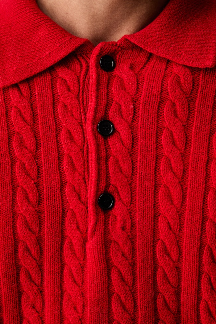 MSGM pulover za muškarce od merino vune 4140MM213.267758 crvena