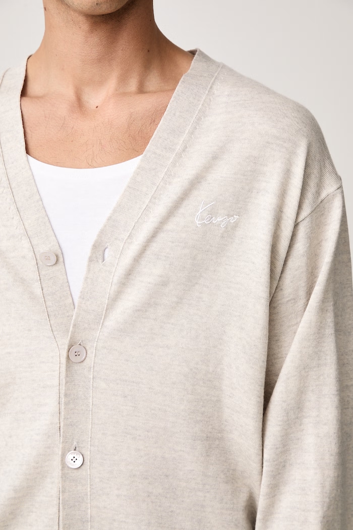 Kenzo Cardigan in lana da uomo FG65CA8123LB