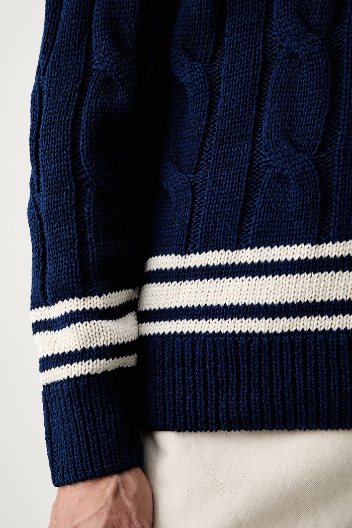 Gant sweter męski bawełniany 8040252 niebieski
