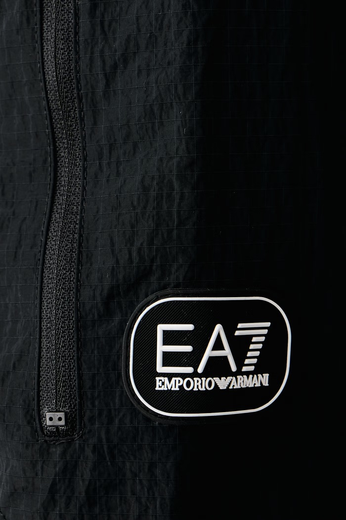 Свитер для мужчин с добавлением шерсти EA7 Emporio Armani чёрный AF27839.7M002687