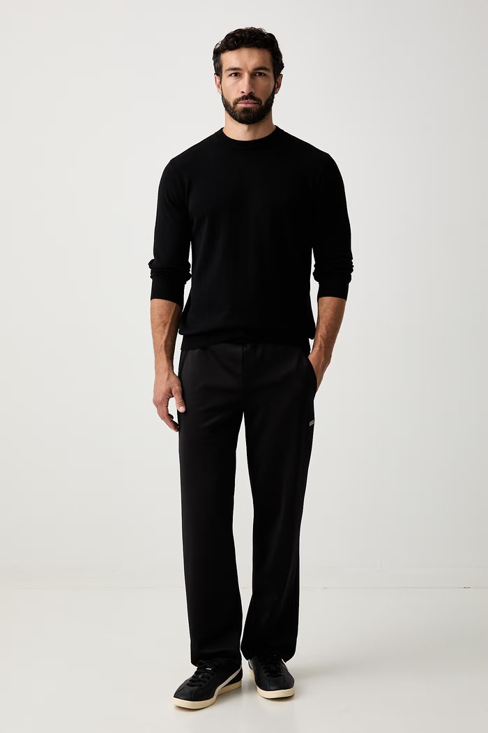 EA7 Emporio Armani sweter męski z wełną AF19504.7M000541 czarny AW26